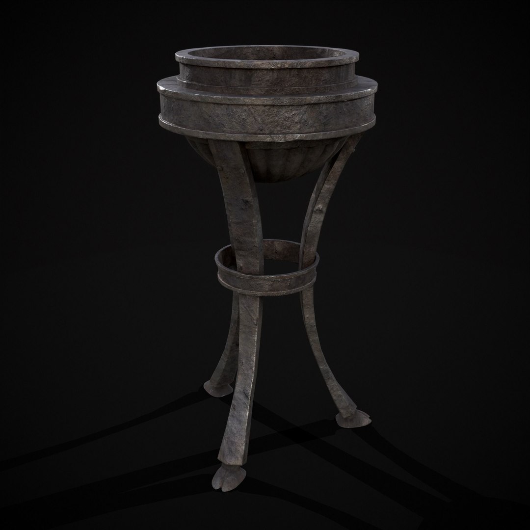 Medieval Rustic Iron Brazier 3D Model - TurboSquid 1979866