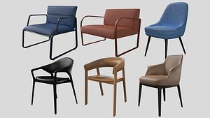 pbr archviz chairs prb 3D model