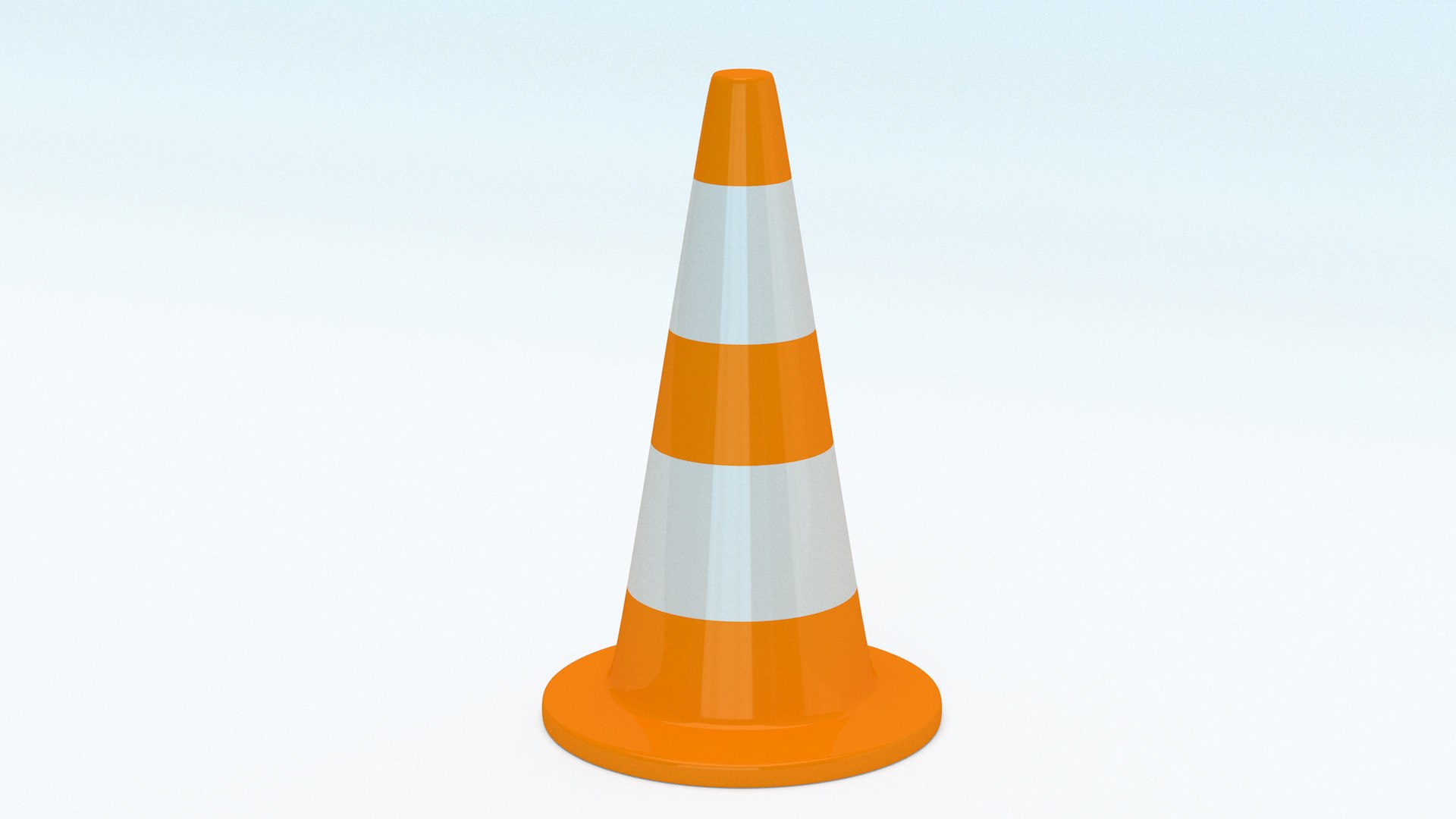 Traffic cone rounded 3D - TurboSquid 1284244