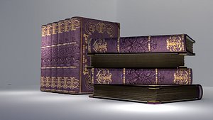Old Book With Animation Low-poly 3d Model
