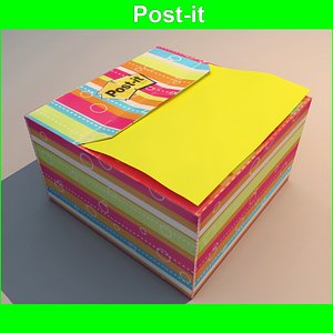 3d post post-it