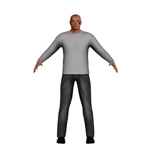 Beat up LowPoly Man