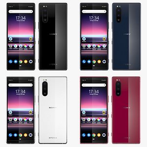 3D colors sony xperia model