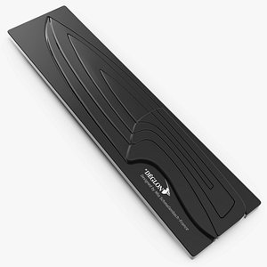 Kitchen Knife Set Deglon Meeting Black 3D