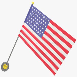 American Flag V4 3D
