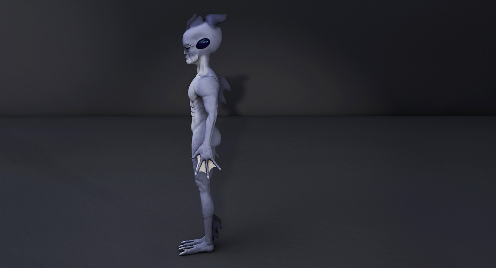 specimen half human shark 3d c4d