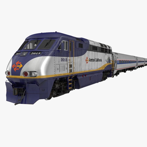 Amtrak de trem elétrico diesel Modelo 3D - TurboSquid 950337