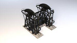 3d model industrial oil pump