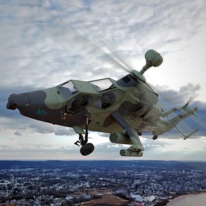 Military Attack Helicopter Eurocopter Tiger EC665 Rigged for Cinema 4D