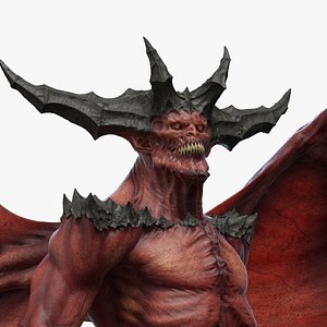 3D Devil Rigged model