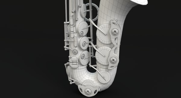 3d model sax saxophone