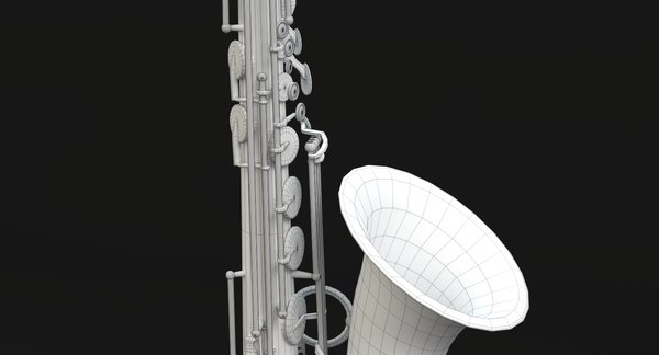 3d model sax saxophone