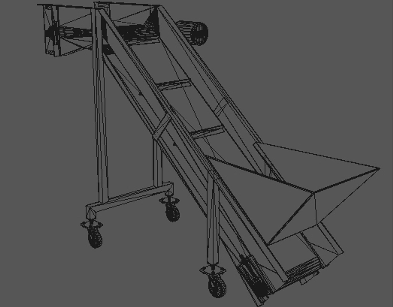 Cinema4d Incline Hopper Conveyor