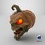 3D Pumpkin Skull 1 model