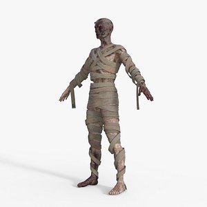 Bandaged Mummy Rigged 3D model