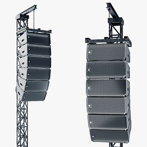 3D JBL Line Array Loudspeaker System model