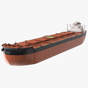 Bulk Carrier Ship Dirty Empty