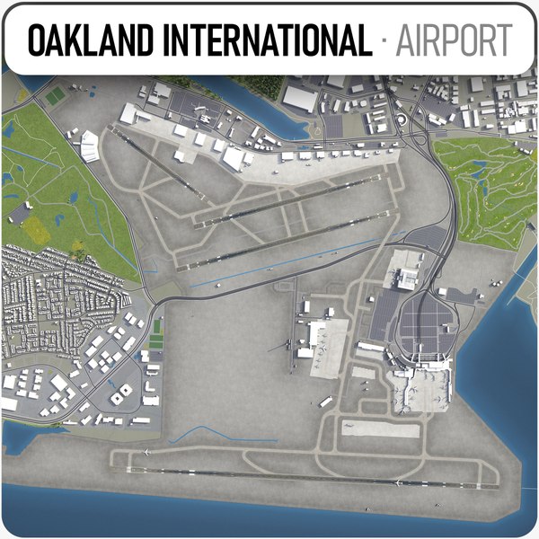 modelo 3d Aeropuerto Internacional de Oakland OAK - TurboSquid 1562570