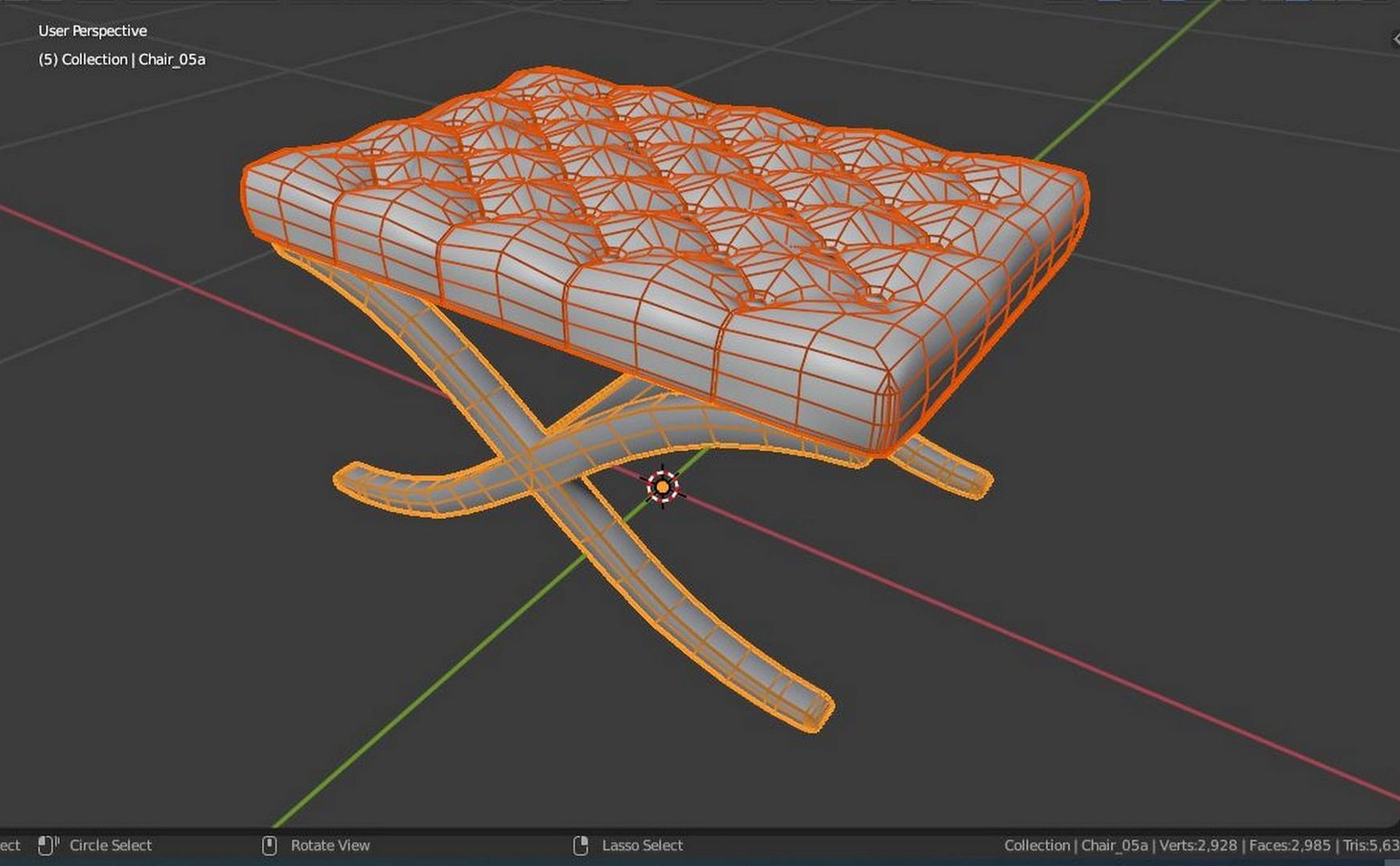 3D Model Chair 05 Model In Blender - TurboSquid 1977258