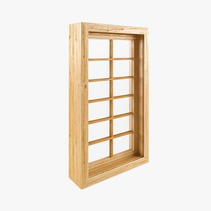 window wood frame 3d model
