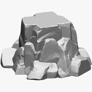 3D Mountain rock Zbrush sculpt