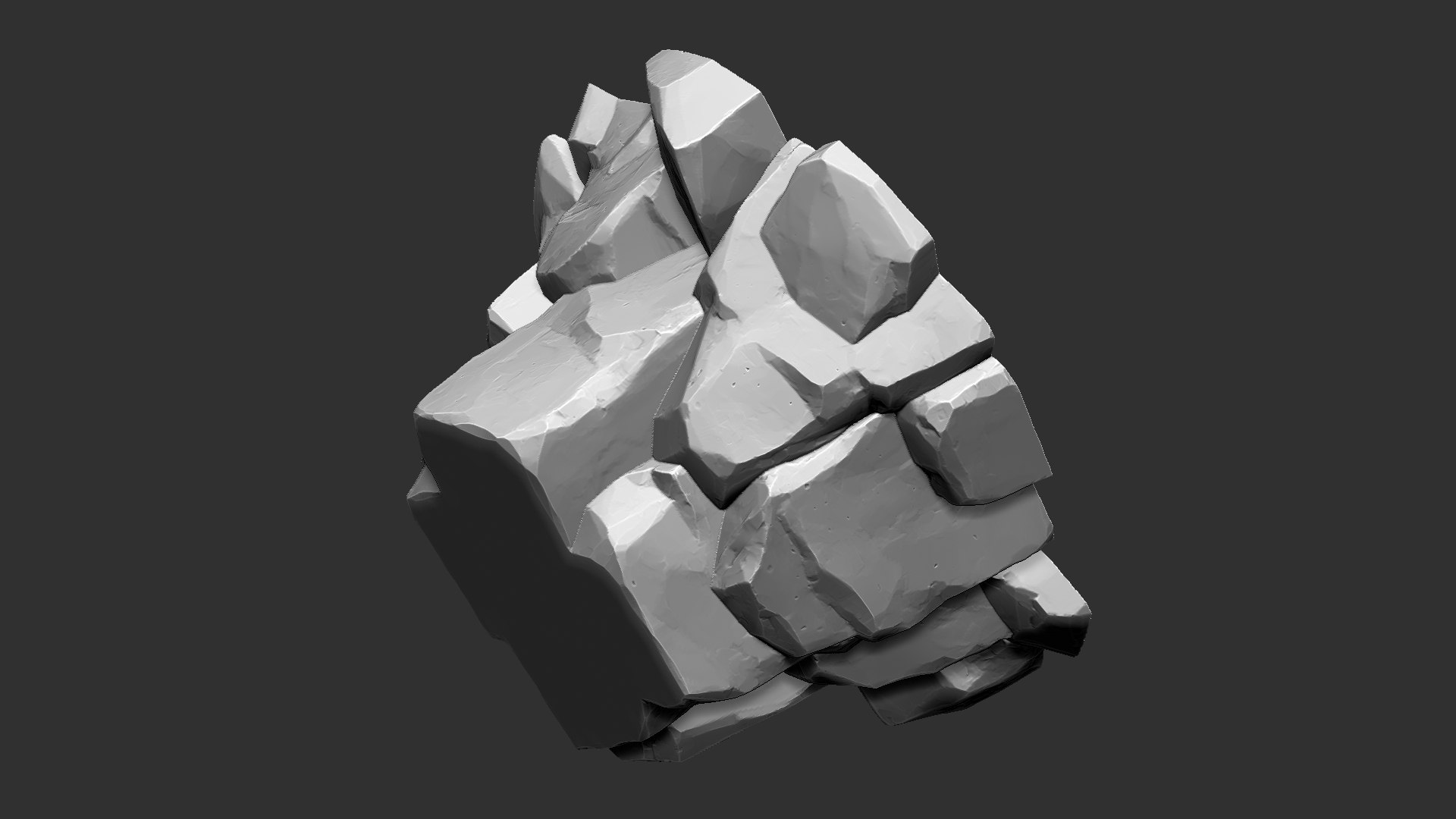 3D Mountain Rock Zbrush Sculpt - TurboSquid 2057286