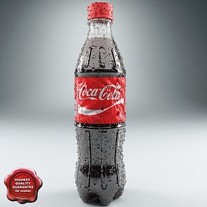 coca-cola 0 5l 5 3d model