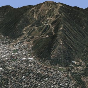 aspen colorado slopes 3d model