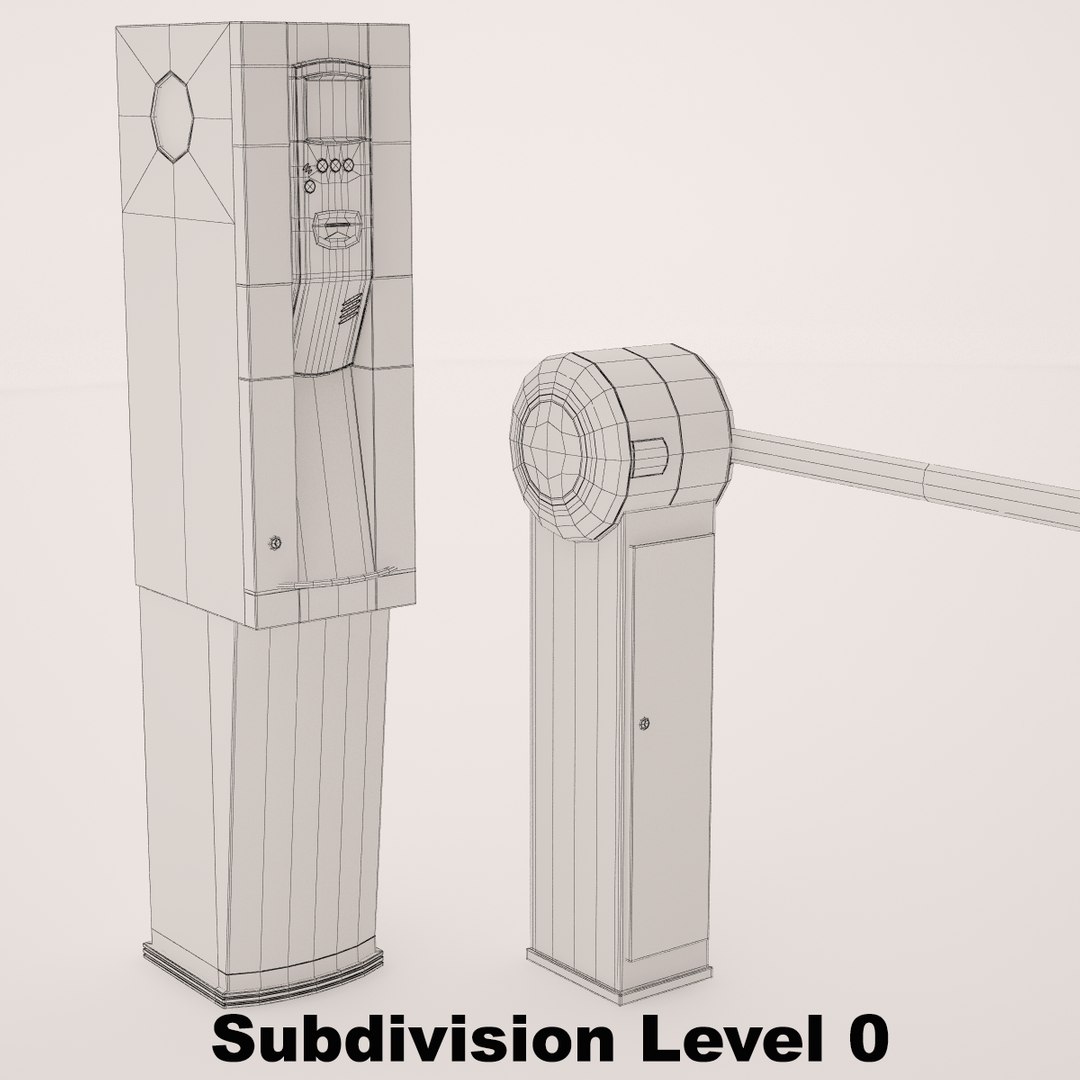 3ds Max Parking Management Access Control