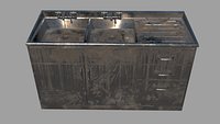 Abandoned Medical Washbasin