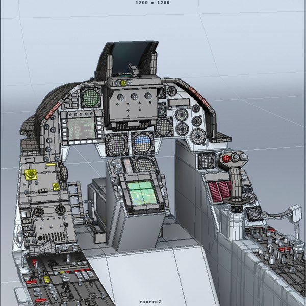 3d f16 cockpit