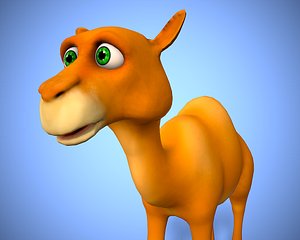 3D cartoon camel