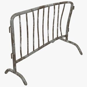 road safety barrier 3D model