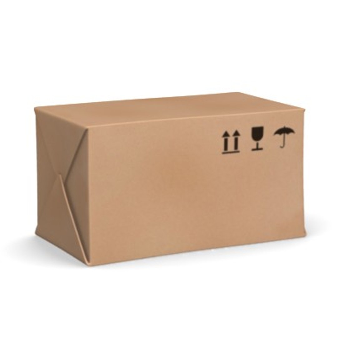 post package 3d model