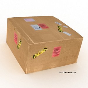Cardboard Box (Game Ready)