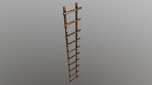 3D Wooden Stairs model