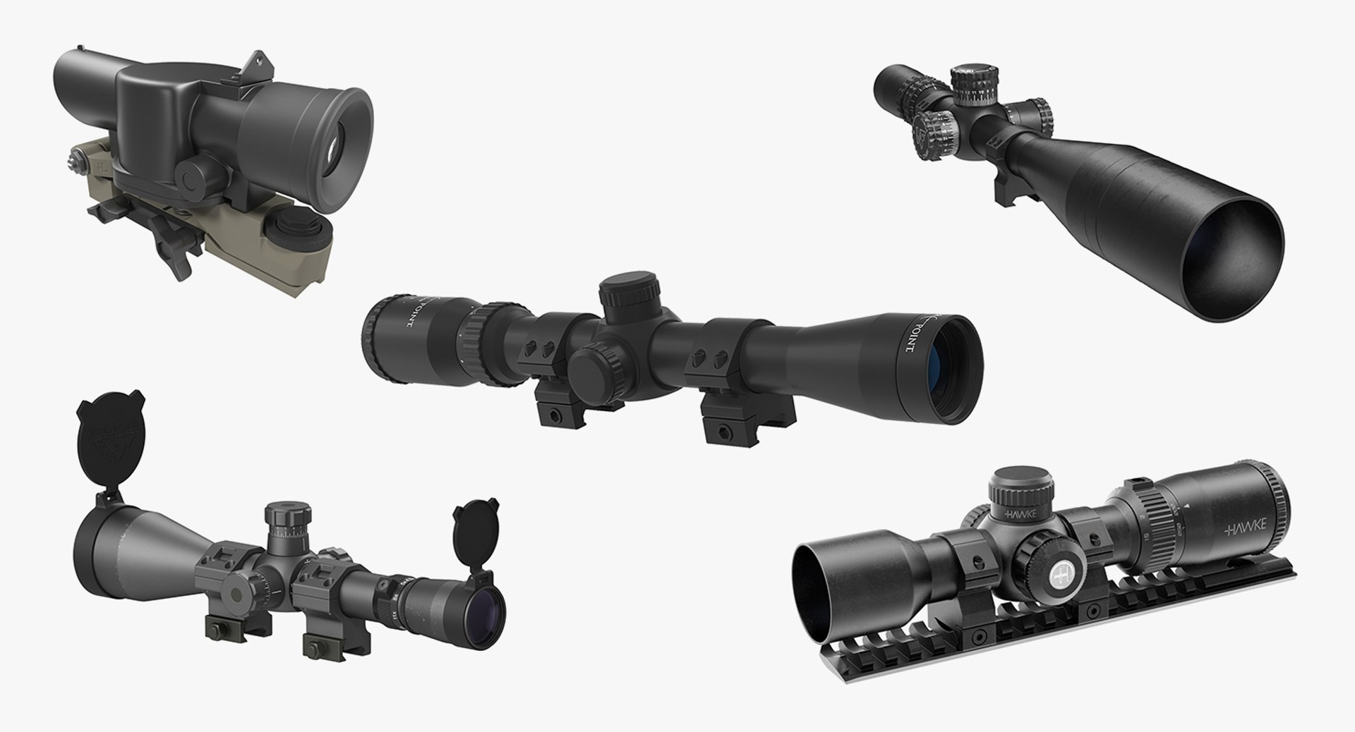 3D scopes 2 model https://p.turbosquid.com/ts-thumb/WO/rGUKKd/OXPL2O54/scopescollection2c4dmodel002/jpg/1576660416/1920x1080/fit_q87/4c80ae9ec42c5542b8da23779afe1dc216e5e6df/scopescollection2c4dmodel002.jpg