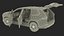 Toyota Grand Highlander 2024 Schwarz Rigged
