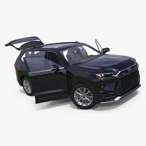 Toyota Grand Highlander 2024 Black Rigged