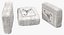 Cocaine Bricks Package 3D Model