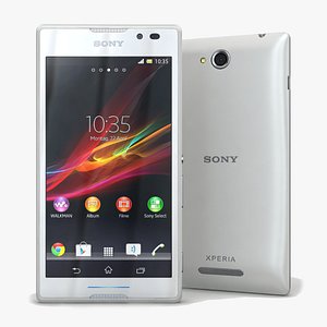 3d model sony xperia c white