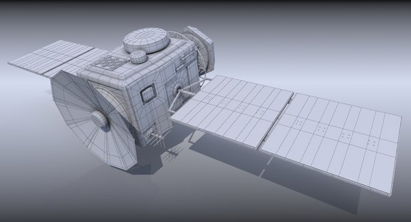 3d model generic satellite real