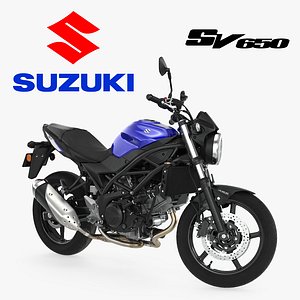 street motorcycle suzuki sv650 3D model
