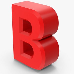 3D model Red Letter B