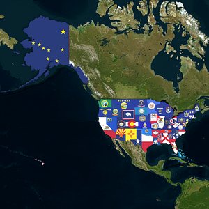 North America United States 3D model