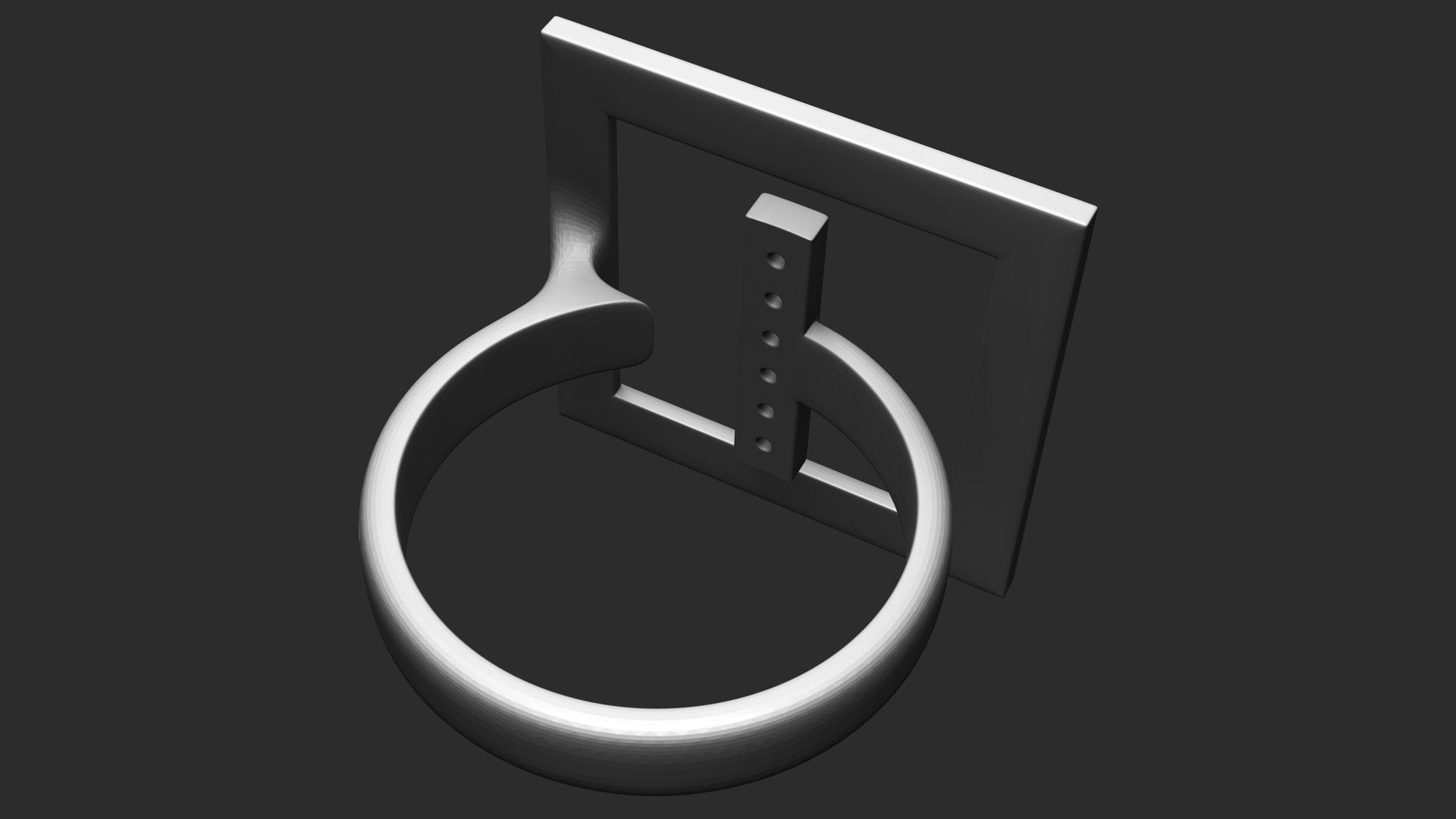 Ring Square Diamonds Model - TurboSquid 1663229
