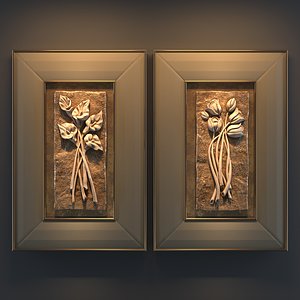 Tulips and Callas. Diptych.