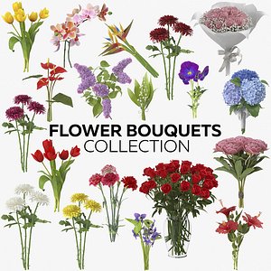 3D flower bouquets