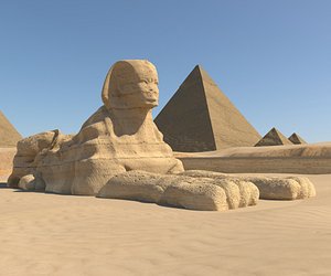 great sphinx 3D model