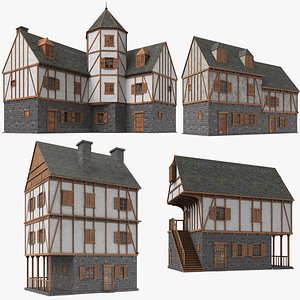real medieval houses 3D